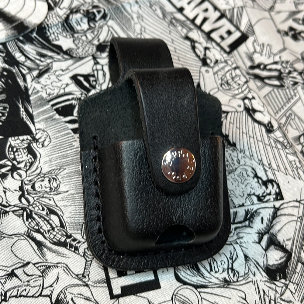 Zippo case leather